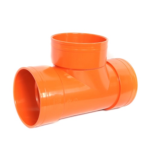 ORANGE PVC TEE 2" 3" 4" S600 ORANGE PVC FITTINGS Shopee