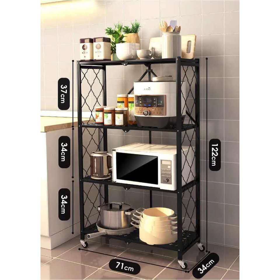 RAY 4 Layer Folding Shelf / Collapsible Rack Foldable