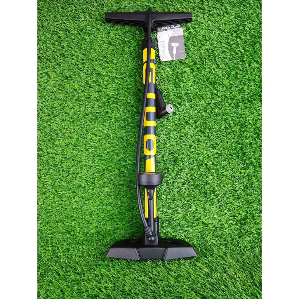 GIYO GP55E Bicycle Floor Pump w/ Pressure Gauge & Clever Valve Mountain