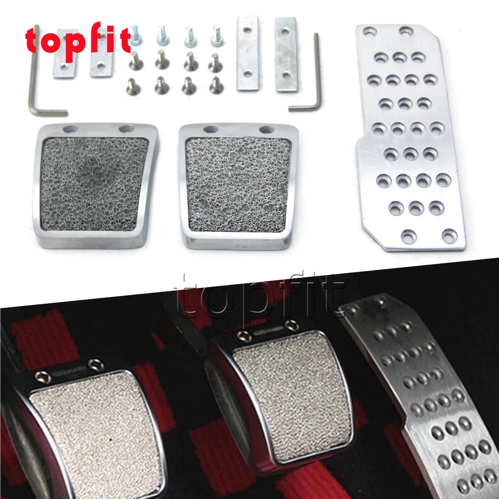 Mugen Racing Pedals Car Foot Rest Accelerator Pedals Brake Pedal Clutch