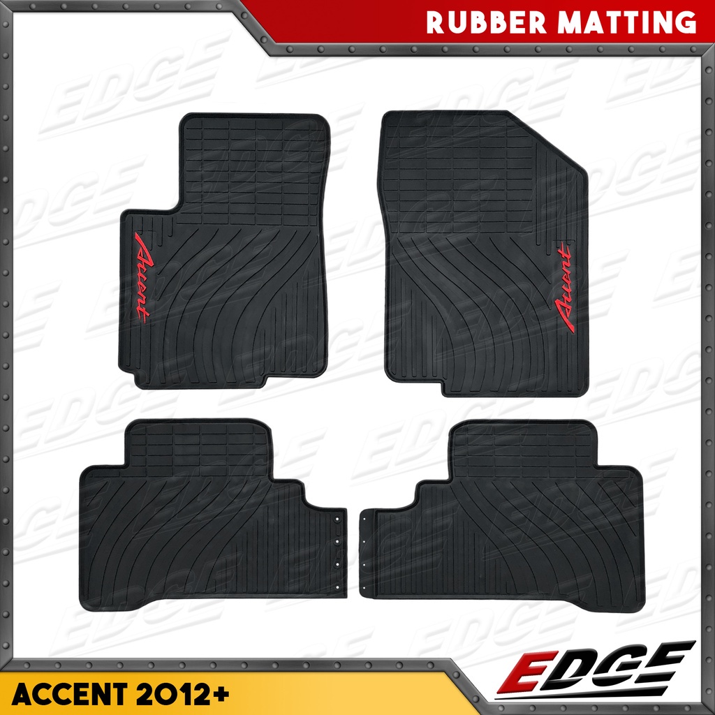 Hyundai ACCENT 20122021 Premium Rubber Matting // sedan or hatchback