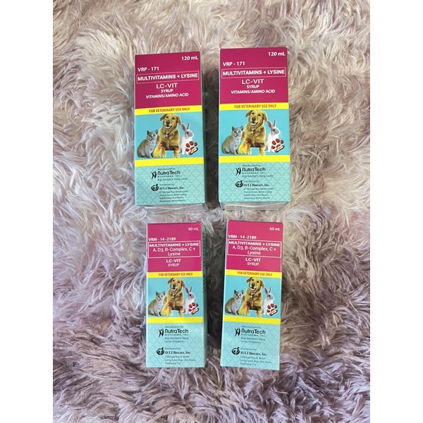 LCVit Multivitamins + Lysine for dogs and cats Shopee Philippines