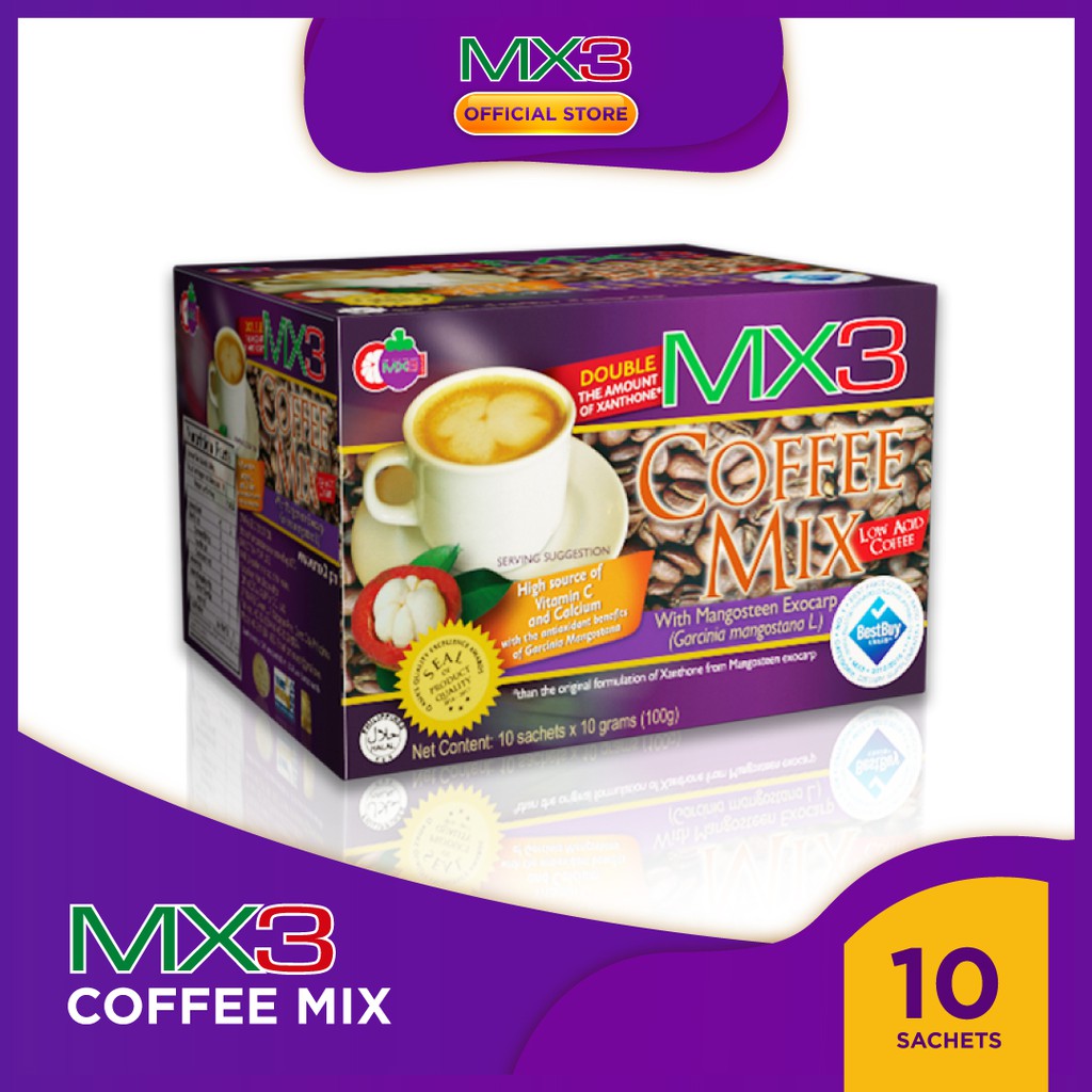 MX3 Coffee Mix with G. Mangostana Shopee Philippines