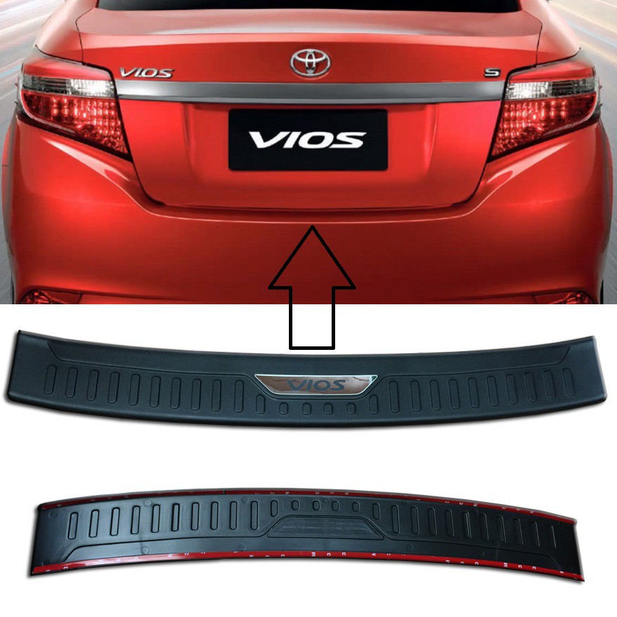 20132018 Toyota VIOS Rear Step Sill Bumper Guard Shopee Philippines