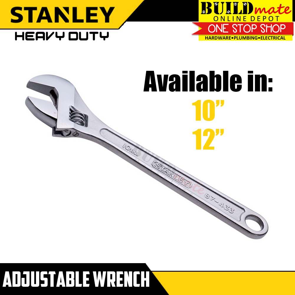 STANLEY Adjustable Wrench 10" 250mm / 12" 300mm SHT Shopee Philippines