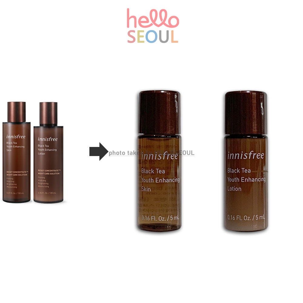 Innisfree Black Tea Youth Enhancing Skin/ Lotion (5mL Sample) Shopee