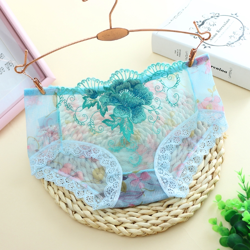 ♋☓Korean style4 pack sexy underwear women's waist transparent hot