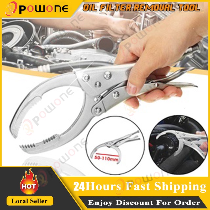 POWONE Car Oil Filter Plier Remover Wrench Vice Locking Grip Vise