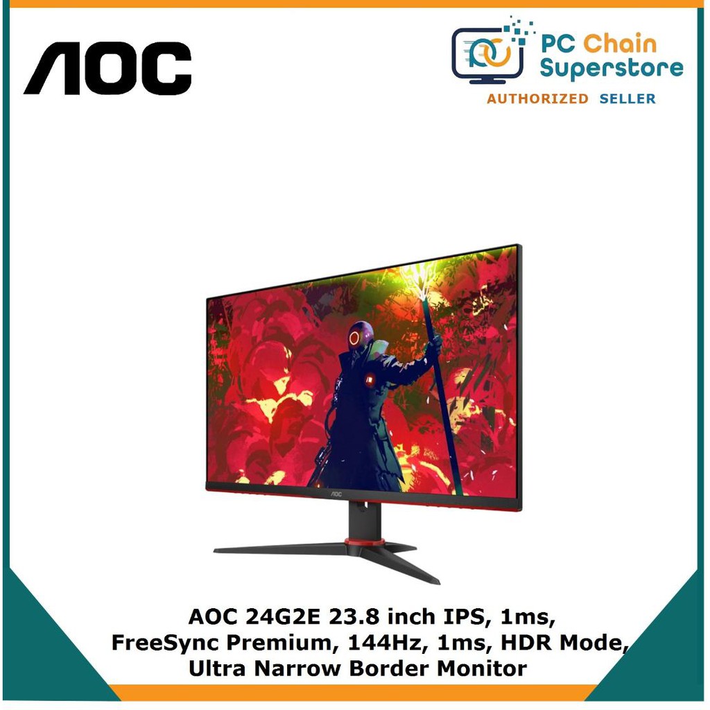 AOC 24G2E 24" 144hz 1ms IPS Gaming Monitor Shopee Philippines