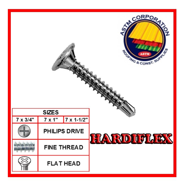 HARDIFLEX SCREW 7 X 11/2 (500 Pcs.) Shopee Philippines
