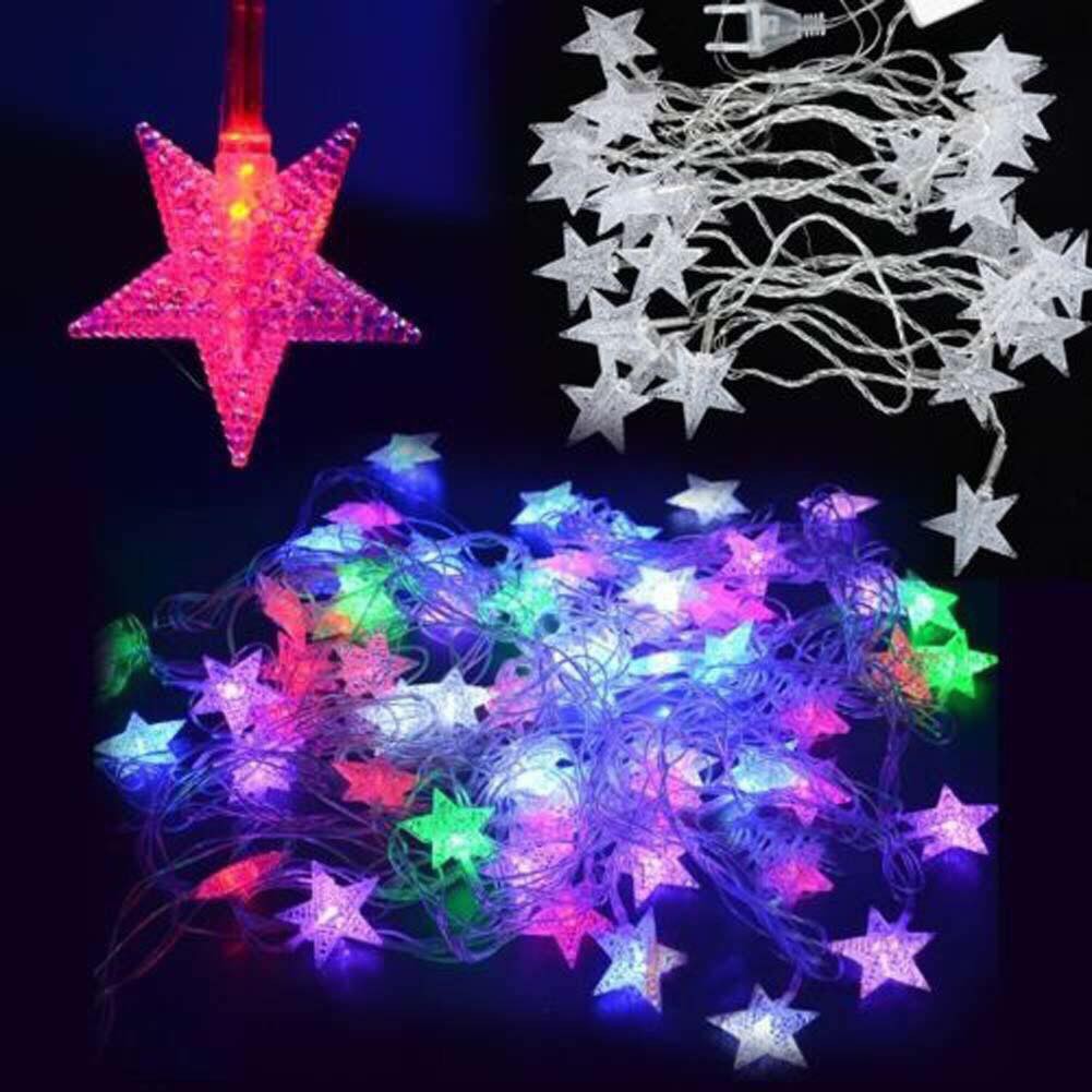 Christmas Lights stars colorful light 5meter 28L indoor Outdoor
