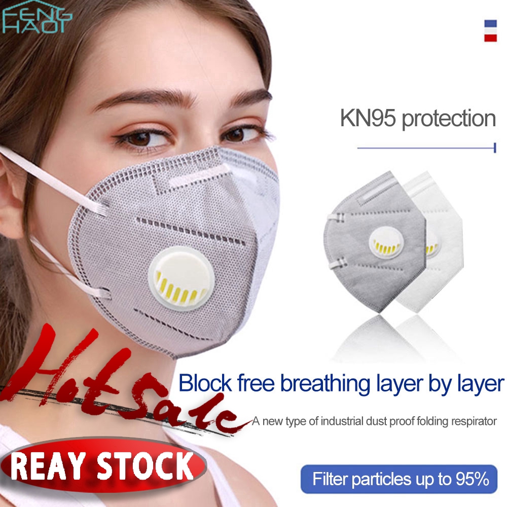 10PCS Disposable KN95 Mask Valved Face Mask KN95 Protection Face