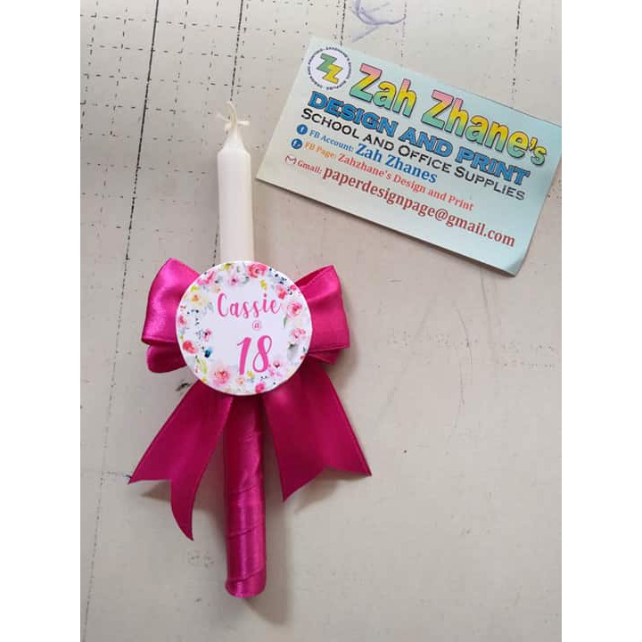 Customized Debut Birthday Baptismal Candle ubicaciondepersonas.cdmx