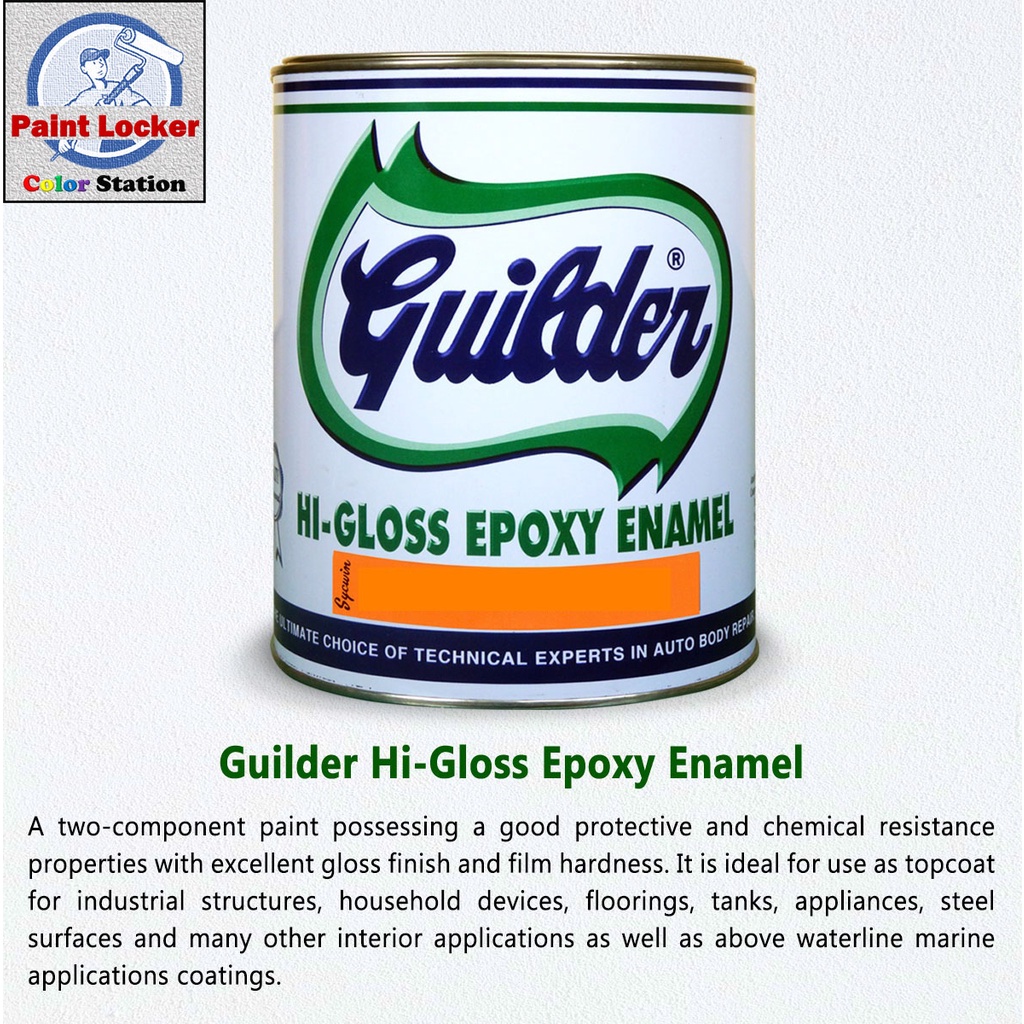 Guilder Hi Gloss Epoxy Enamel with Catalyst 4 Liters Shopee Philippines