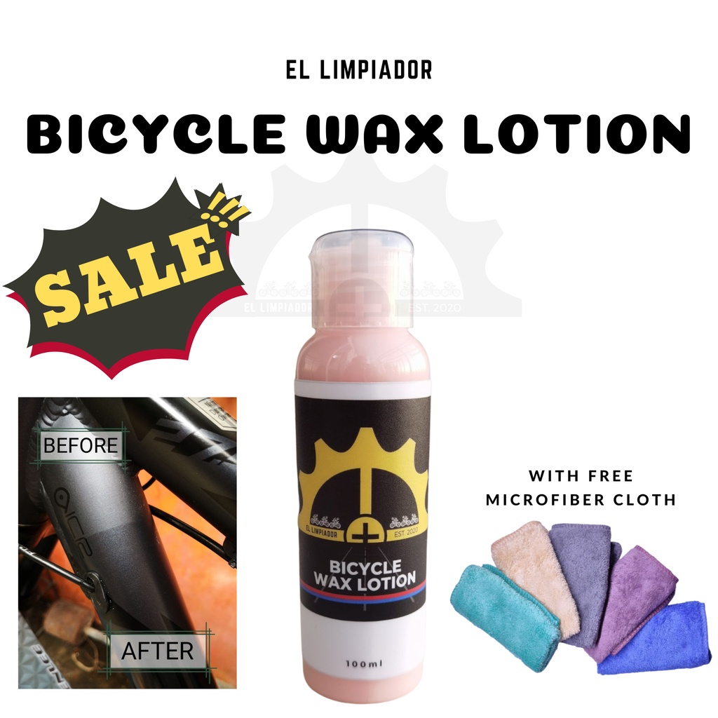 BIKE / BICYCLE FRAME WAX LOTION 100ML for (MATTE & GLOSSY) Shopee