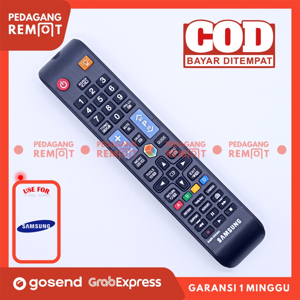 Remote TV Remote Samsung LCD LED Smart TV 3D AA5900638A Original
