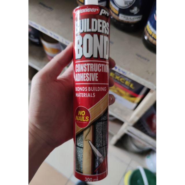 Pioneer Pro Builders Bond No More Nail Glue 300g Cartridge For Vinyl