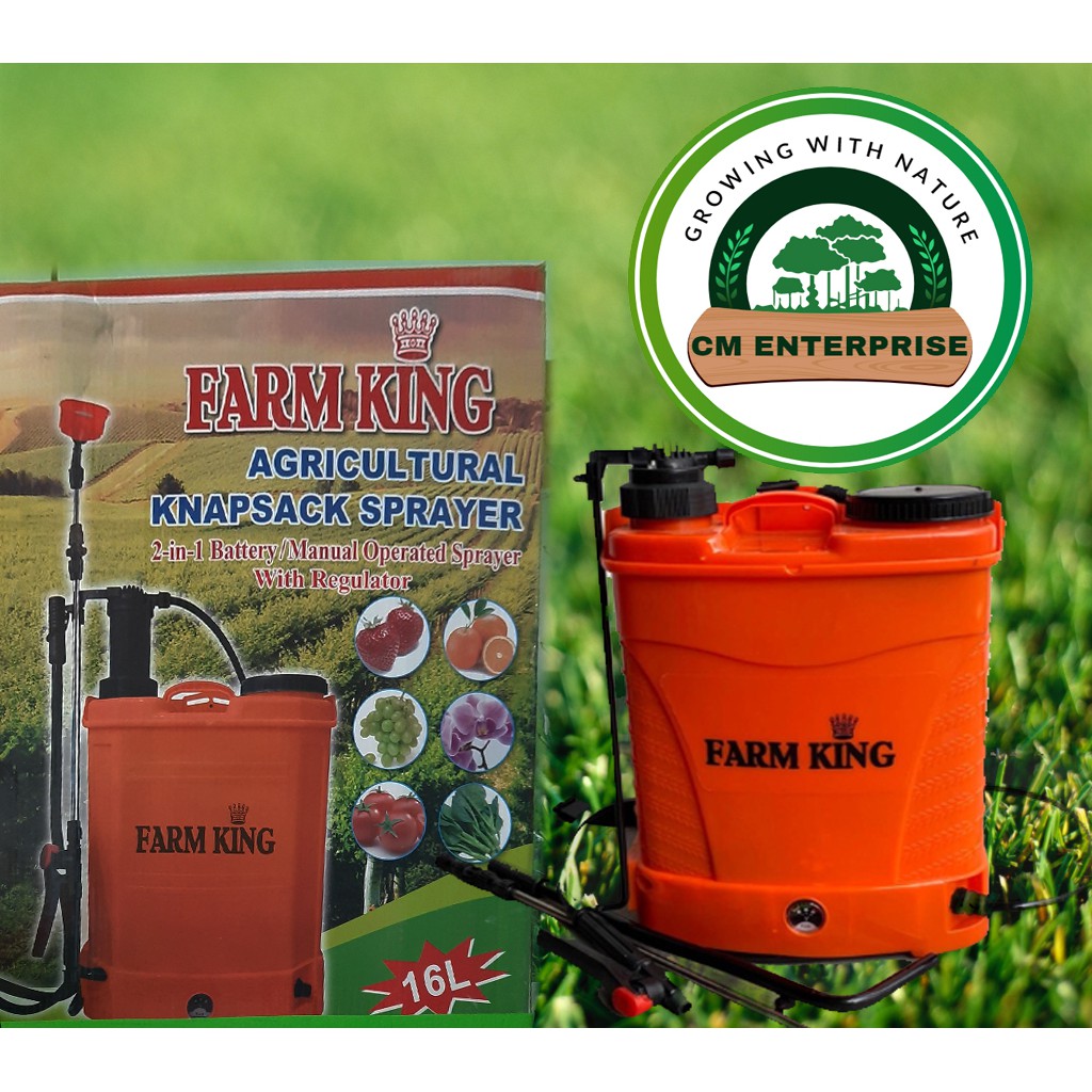 Farm King Agricultural Knapsack Sprayer 16L 2 in 1 Battery/ Manual