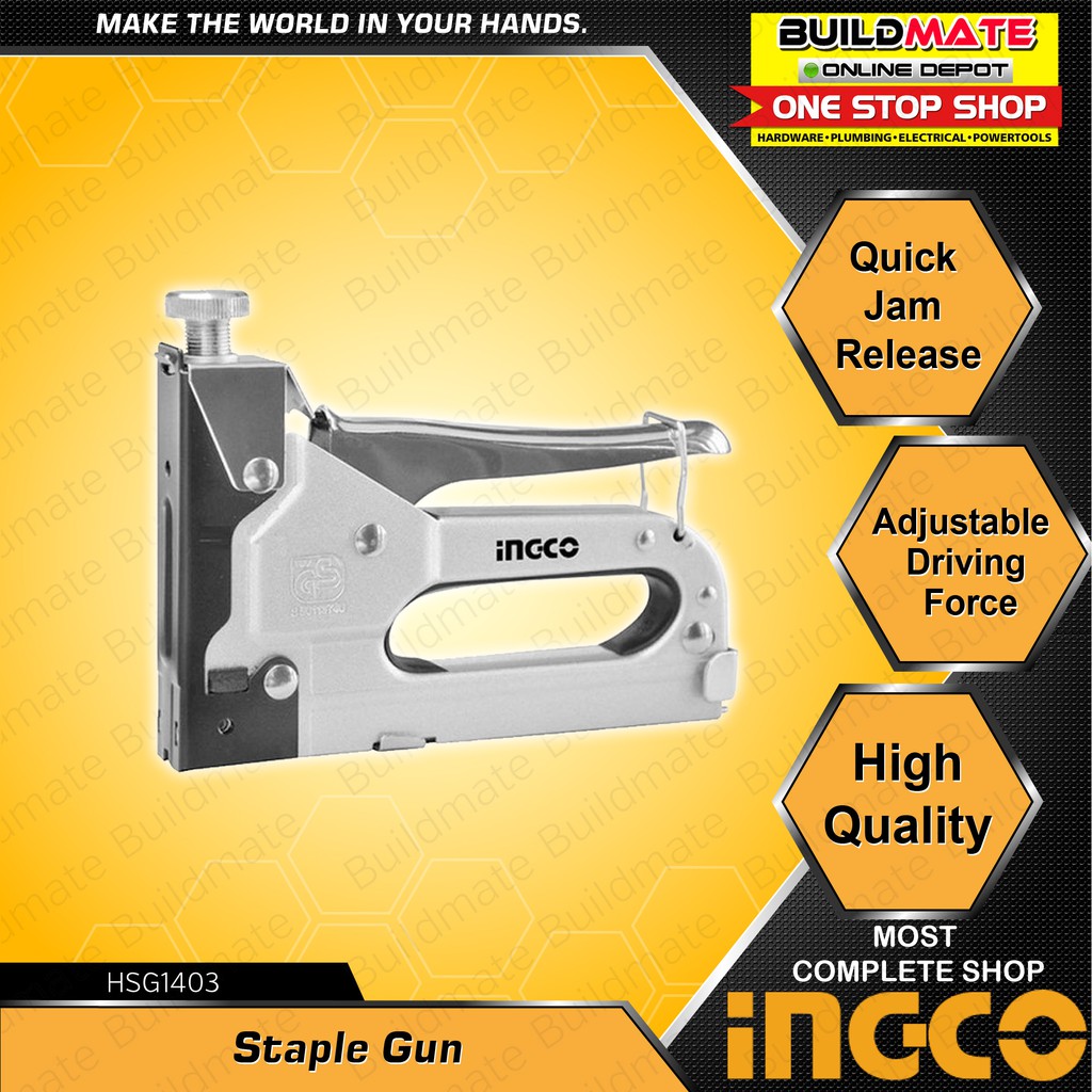 INGCO Staple Gun Tacker Upholstery HSG1403 •BUILDMATE• IHT Shopee