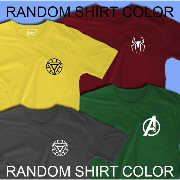 AVENGERS SPIDERMAN MINI LOGO TSHIRT MARVEL shirt captain marvel