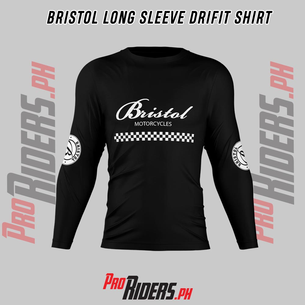 Bristol Motorcycle Tees Bristol Drifit Riders Shirt Short Long