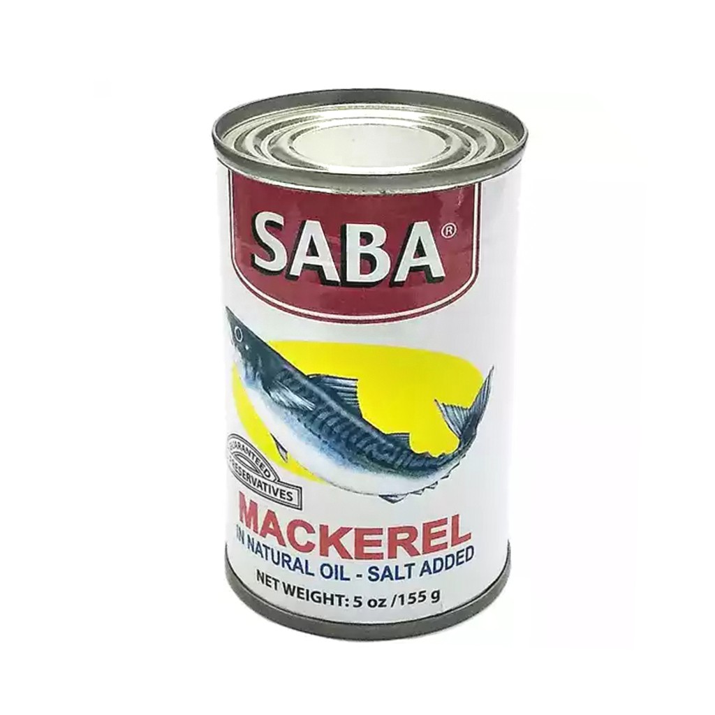 Saba Mackerel in Natural Oil Salt added 155g Shopee Philippines