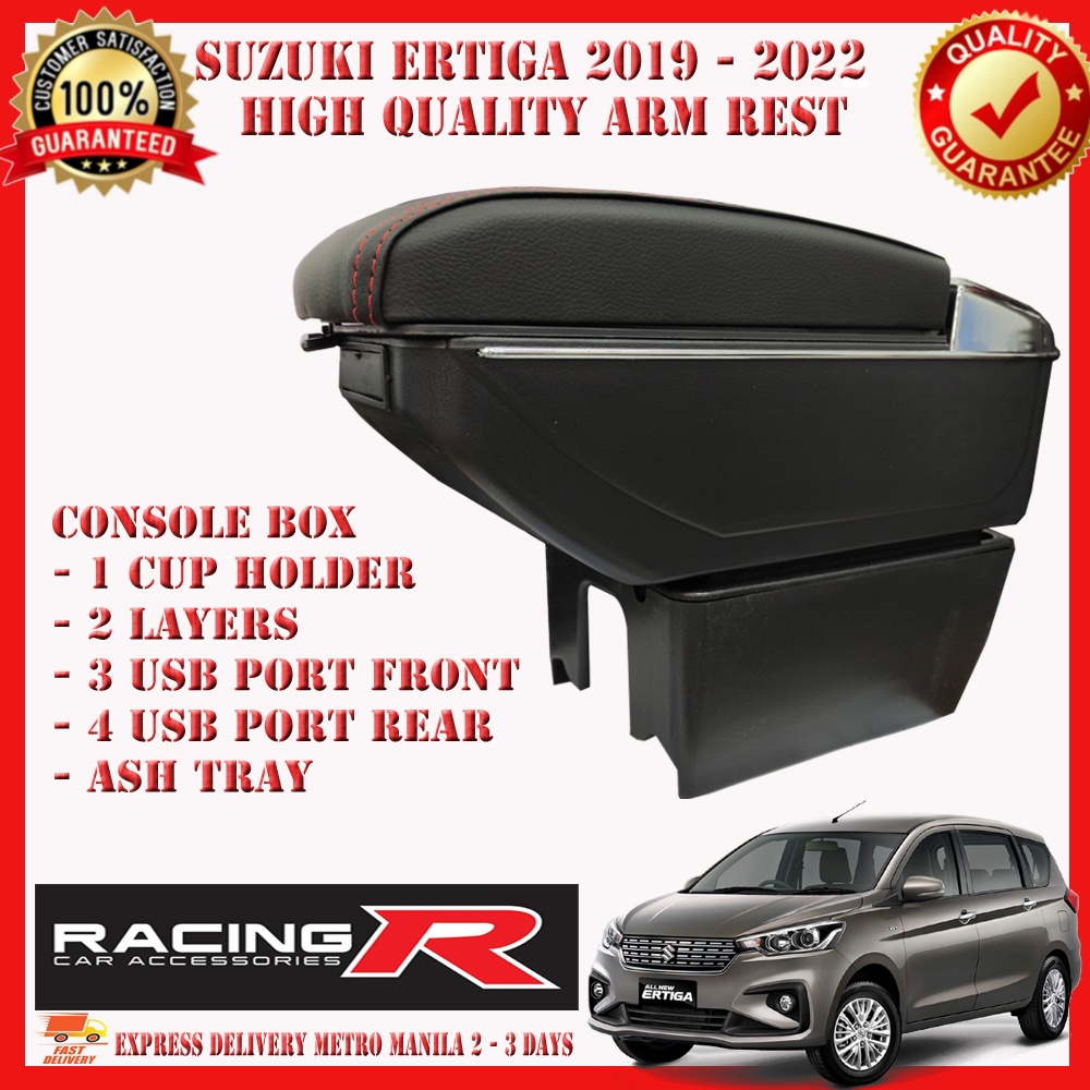 Suzuki Ertiga 2019 to 2022 Console Box Premium / Car Armrest / Console Box Double Layer ( Arm