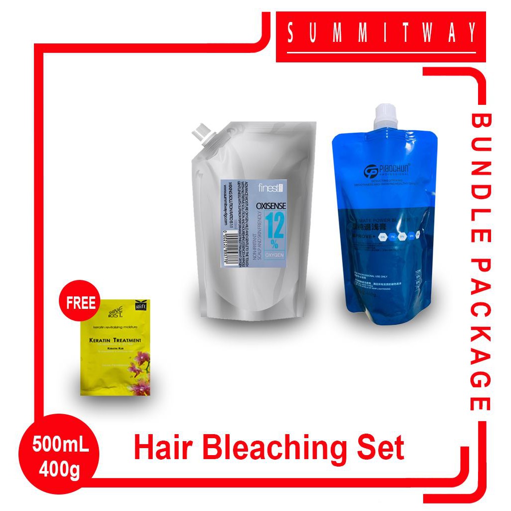 Hair Bleaching Cream 400g w/ 500ml Developer Cream free 30ml Keratin Treatment Shopee Philippines