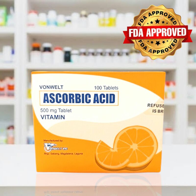 Vonwelt Ascorbic acid Vitamin C 100's tablets Shopee Philippines