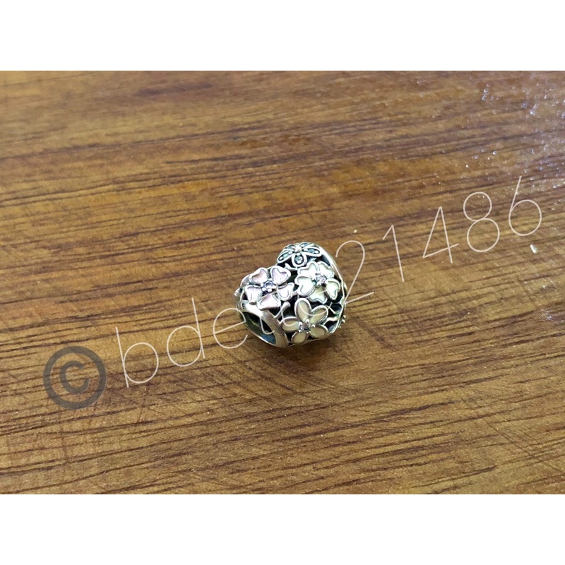 Authentic Pandora Poetic Blooms Heart Charm (preloved) Shopee Philippines