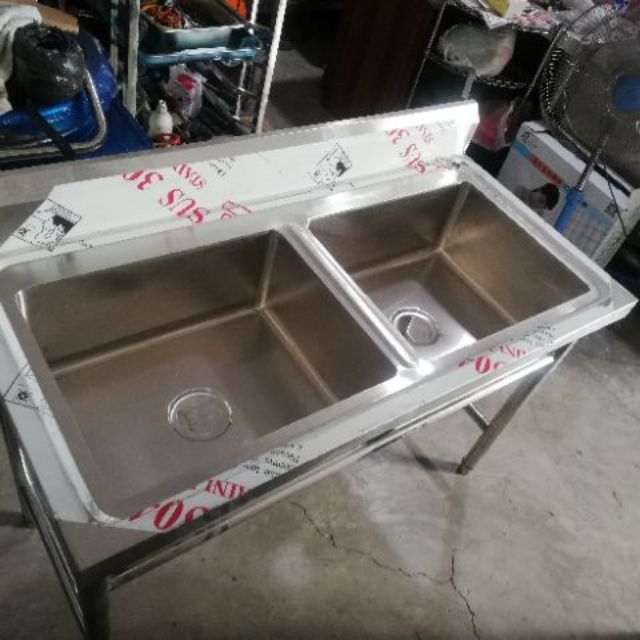 Stainless Steel Sink with Stand 120cm x 60 cm Shopee Philippines