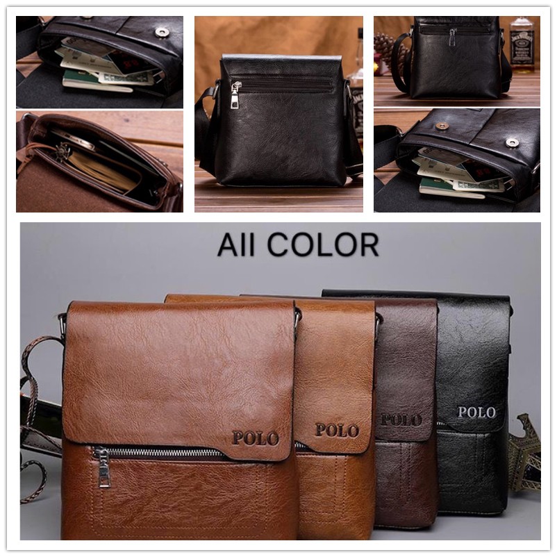Polo Genuine Leather Sling Bag/Satchel for Men Shopee Philippines