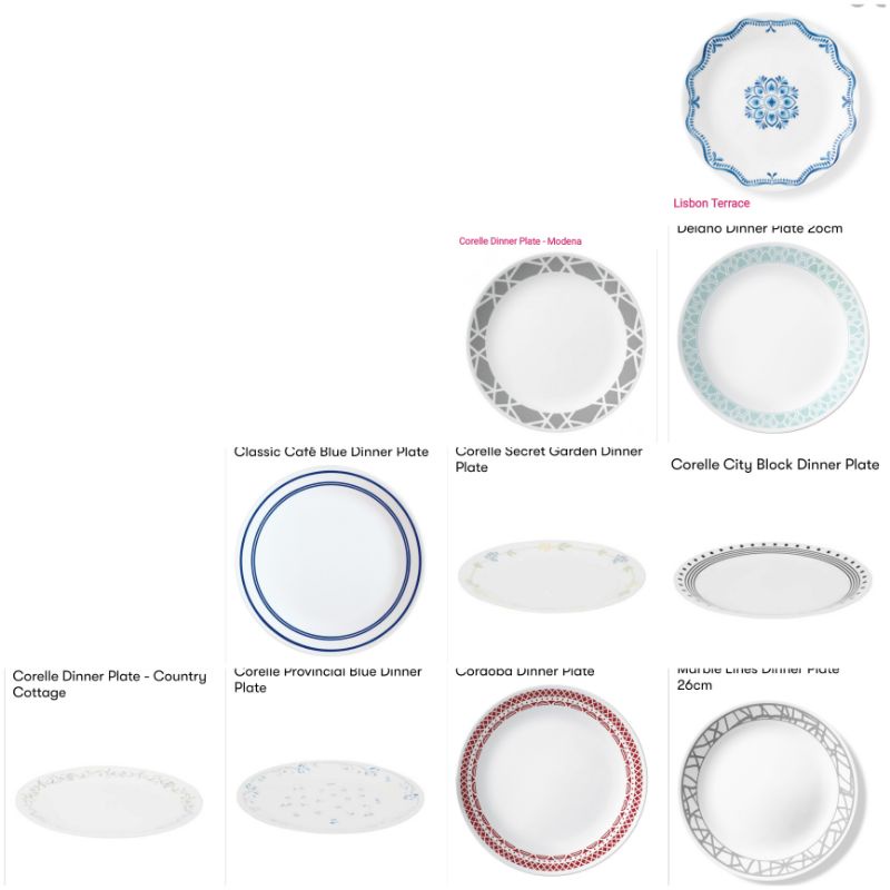 Corelle Classic Dinner Plate Shopee Philippines