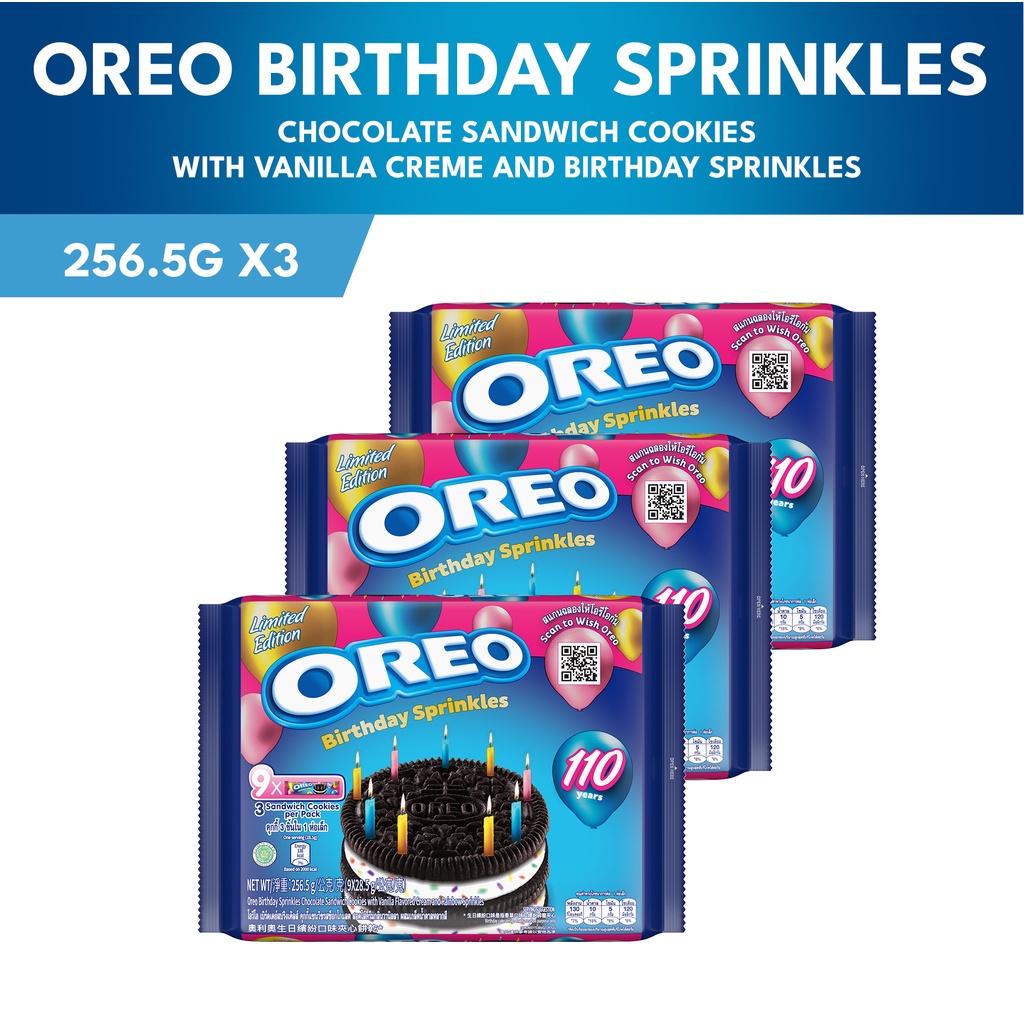 OREO Birthday Sprinkles (28.5g x 9) Bundle of 3 Shopee Philippines