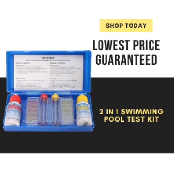 BEST PRICE 2way Swimming Pool Test Kit Chlorine pH Tester 2 in 1 Water