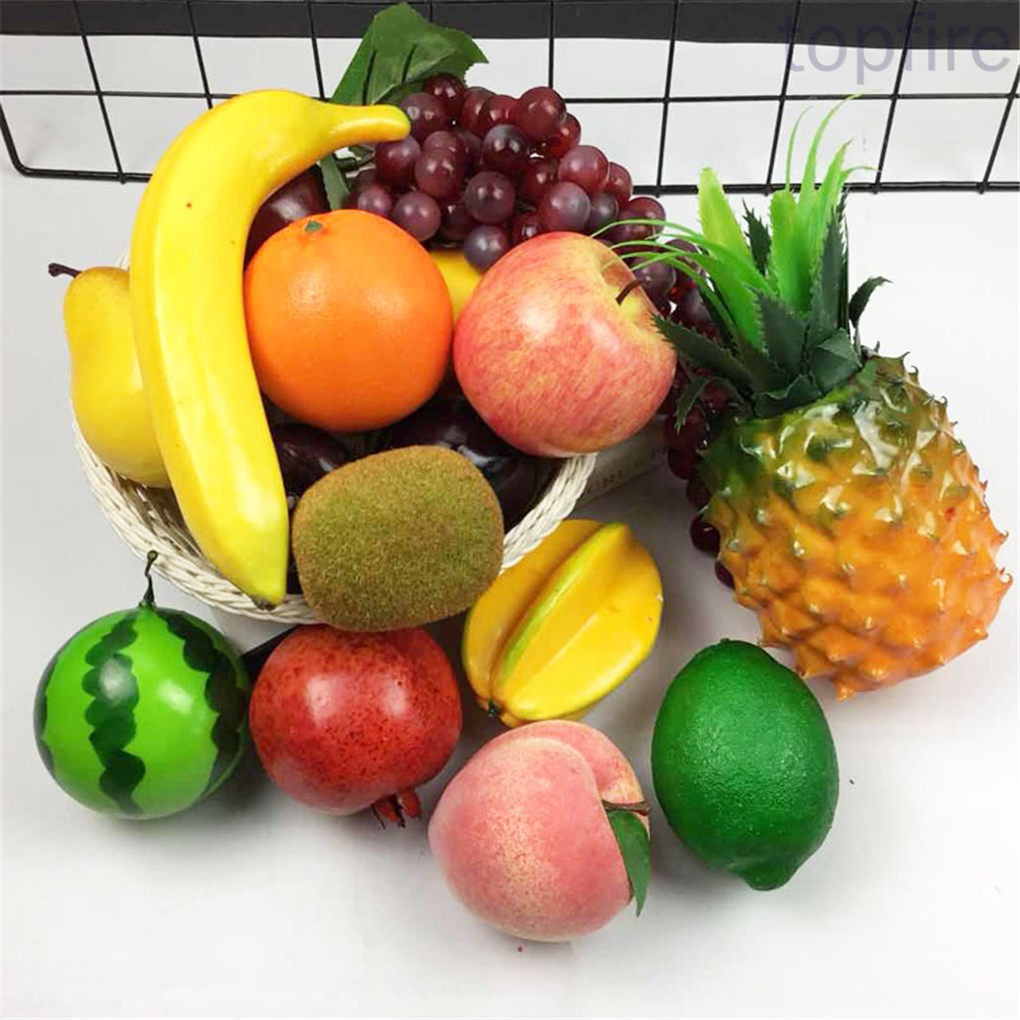 Artificial Fruit Set Home Office Table Centerpiece Foam Fake Fruit