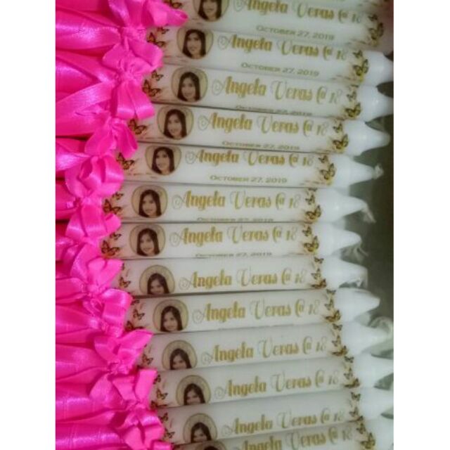 DEBUT CANDLE (with ribbon) Shopee Philippines