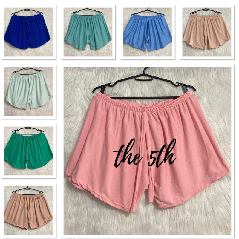 Plain Plus Size Short Pambahay Upto 42 inches waist line Pastel and