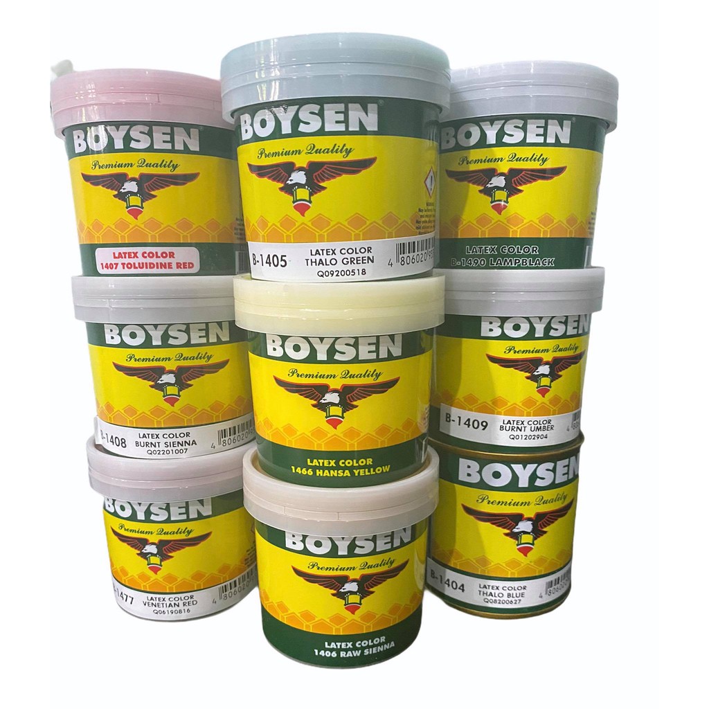 BOYSEN LATEX COLOR PAINT 1/4Liter FOR CEMENT / CONCRETE / CEMENT POTS