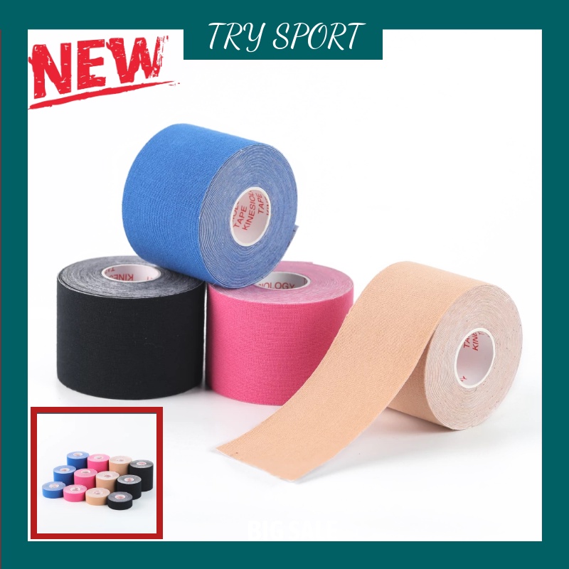 TRY Kinesiology Tape Waterproof Physio Tape for Pain Relief Muscle
