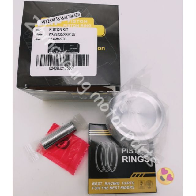 COD ️ ️☺️NEW Piston Ring SET wave125 /XRM 125 Size 52 4mm. /STD 15858