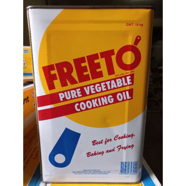 Freeto Pure Vegetable Cooking Oil 15kg. Shopee Philippines