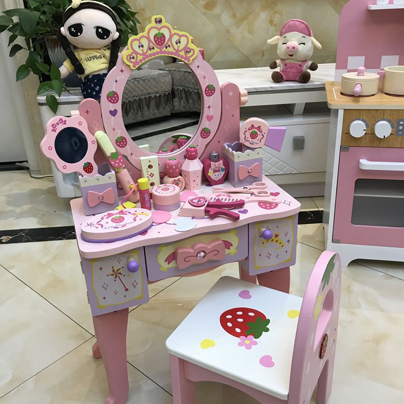 KidsMoment Girl Makeup Game Set Girl Dresser Dressing Children Learning