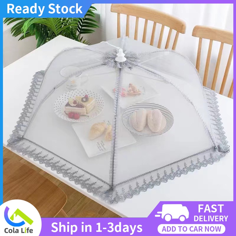 Food Cover Foldable/Collapsible Pop Up Food Net Cover/Table Food Cover