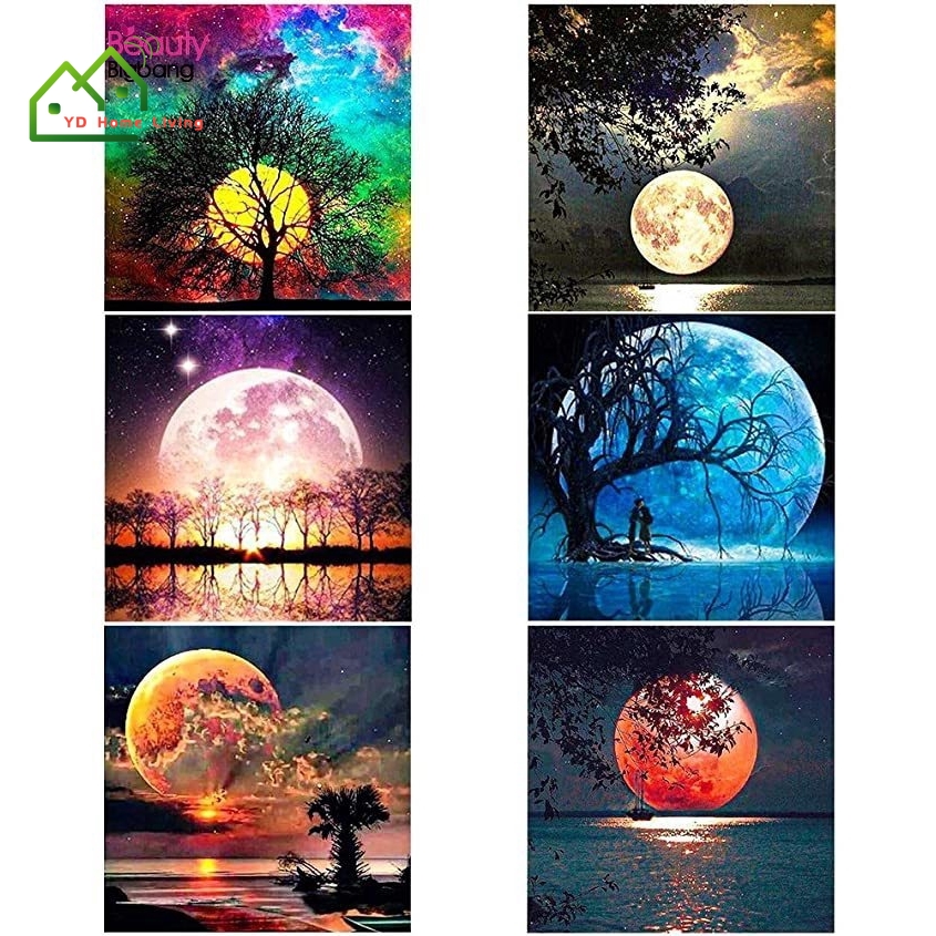 [YD]5D Diamond Painting Kit Beautiful Moon Full Drill Diamond