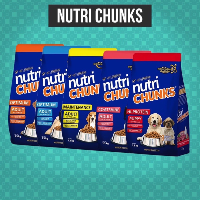 Nutri Chunks Dry Dog Food 1.3kg Shopee Philippines