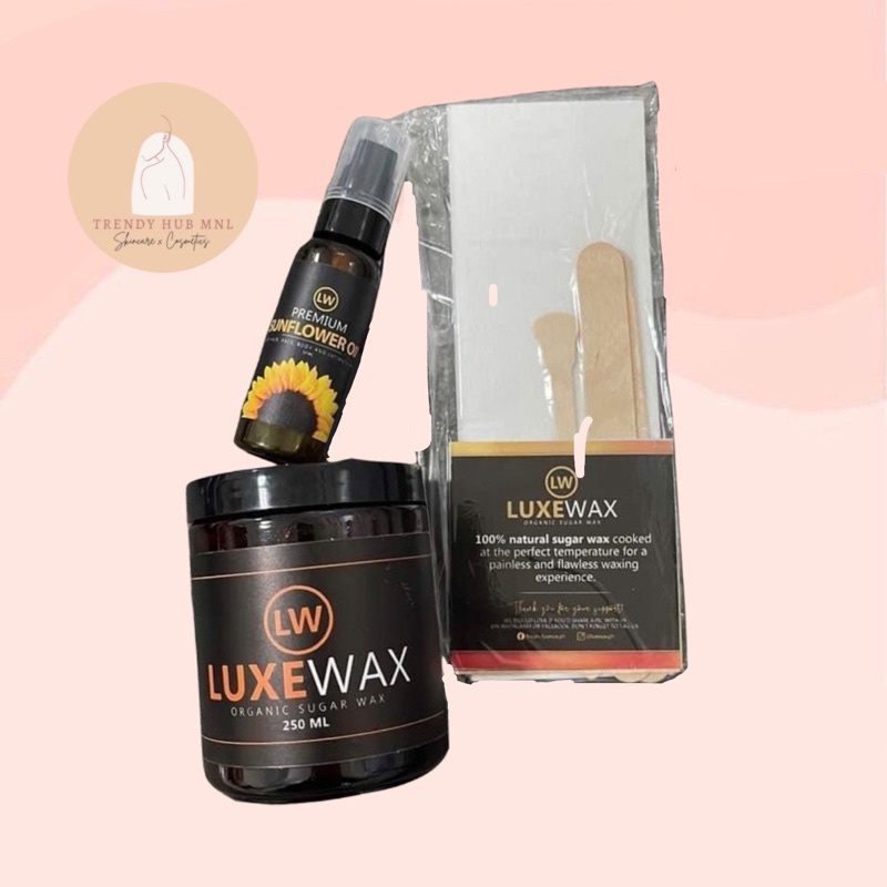 Luxewax Organic Sugar Wax Kit Sunflower oil Shopee Philippines