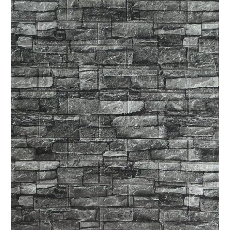 gray foam bricks waterproof wall sticker for living room bed room DIY