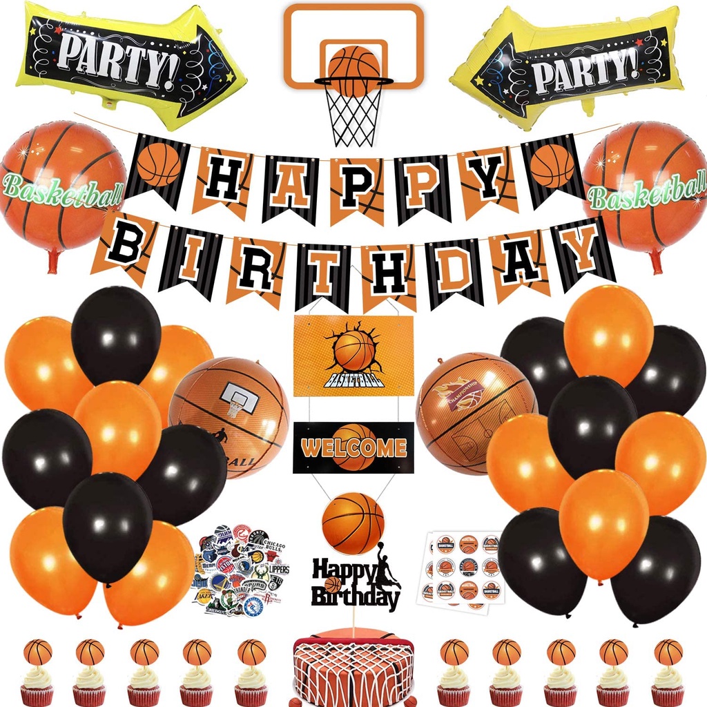 Basketball Theme Party Decorations Basketball Balloons Shopee Philippines