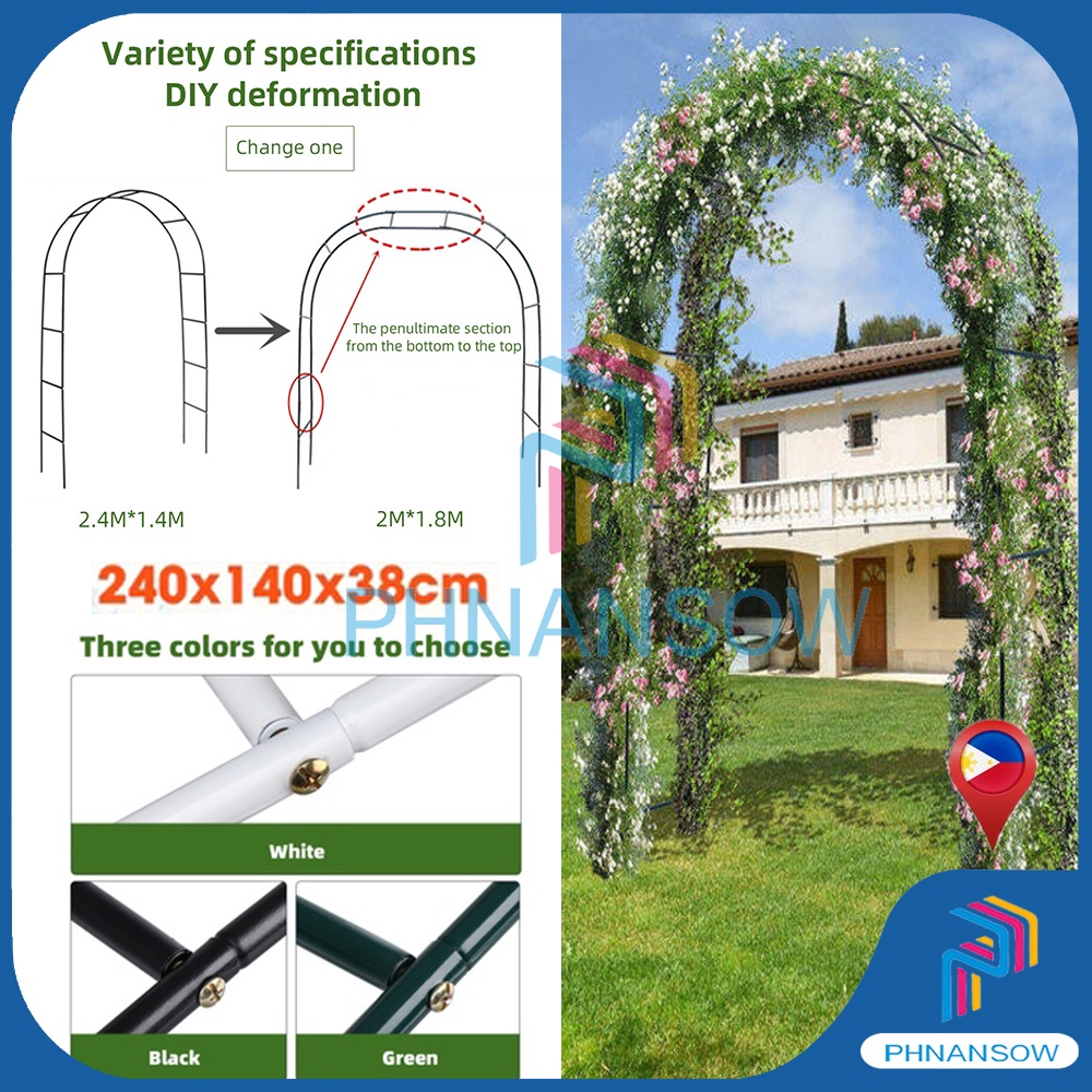 Wrought Arch Flower Stand Iron Wedding Party Bridal Prom Climbing Plant